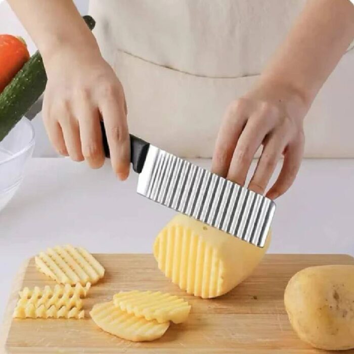 Crinkle Fries Cutting Knife